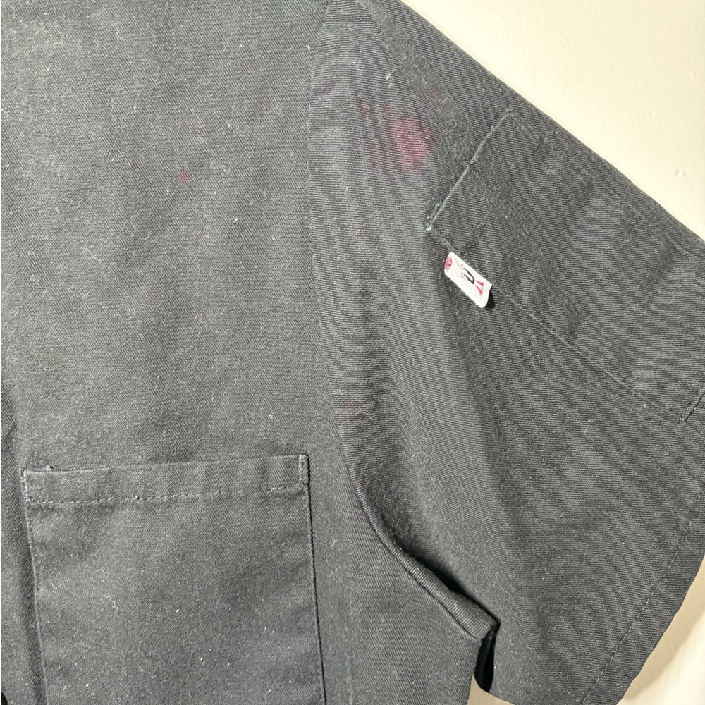 Uncommon Black Buttoned Chef Coat - Picture 2 of 4
